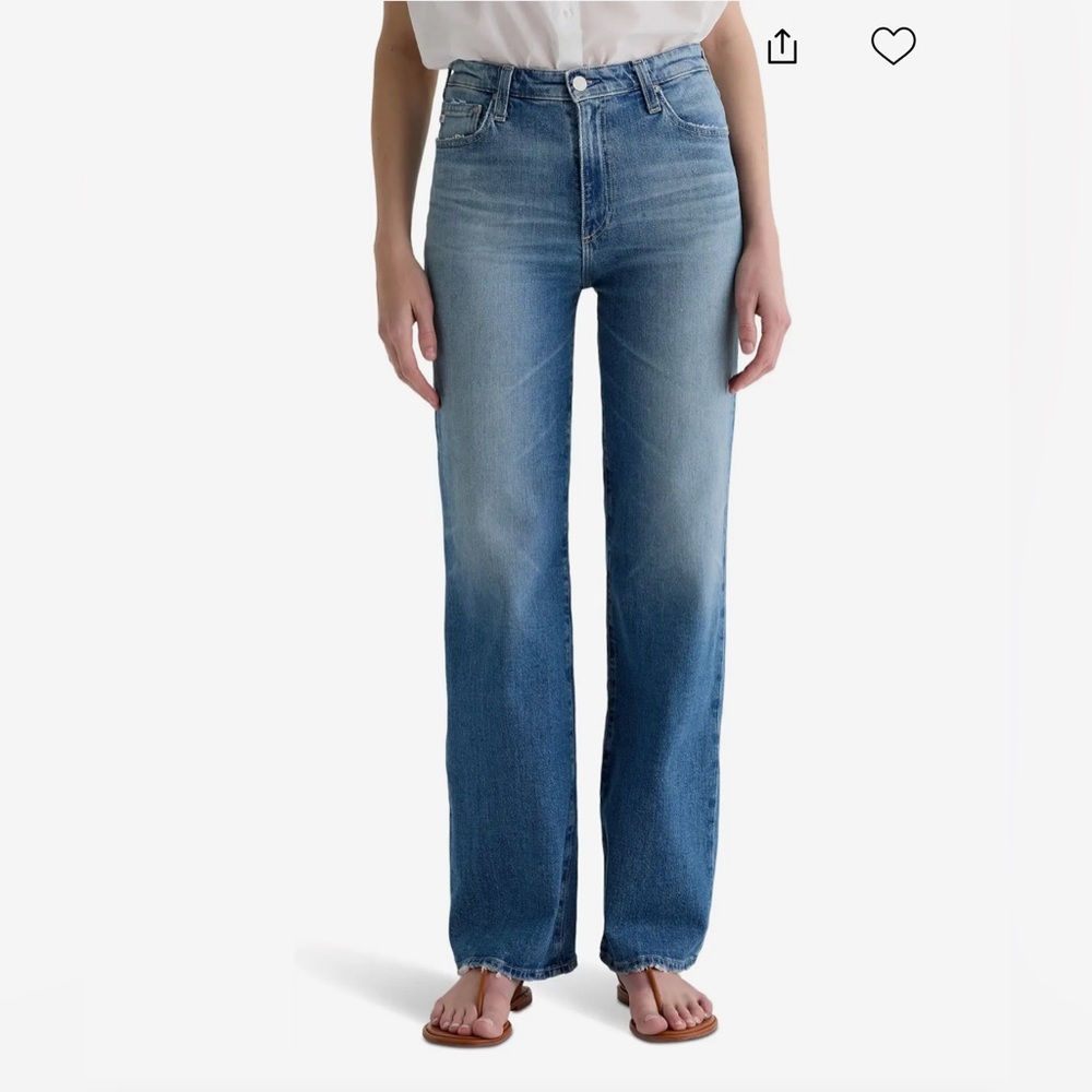 AG Kora High Rise Wide Leg Jeans Size 25